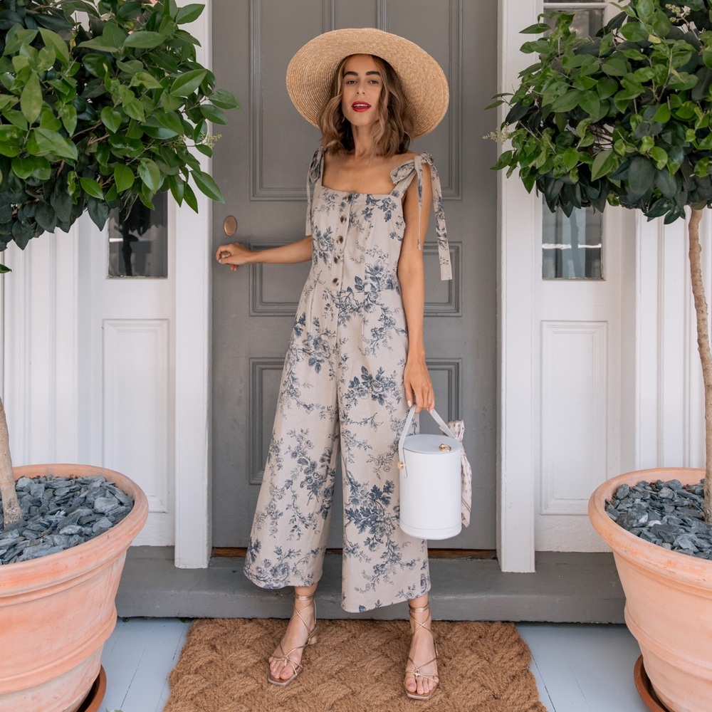 Gal Meets Glam Magnolia Jumpsuit Toile Floral - Picture 2 of 5